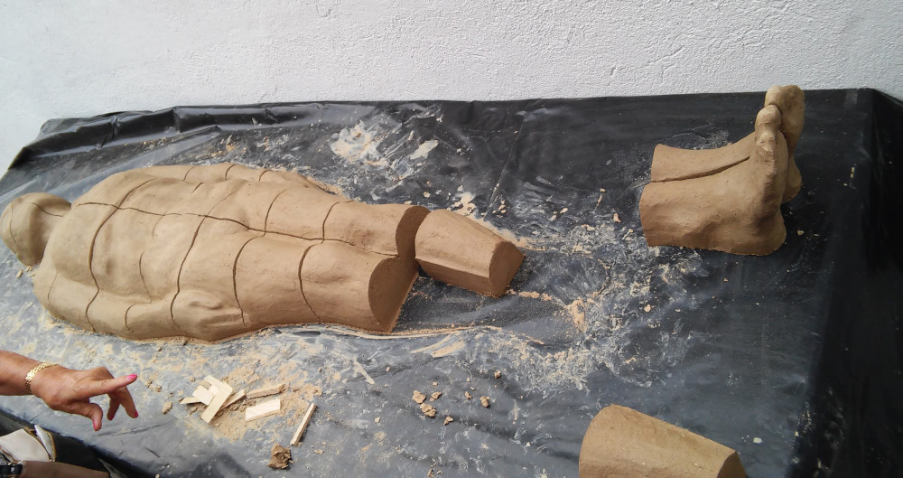 Hombre de barro proceso